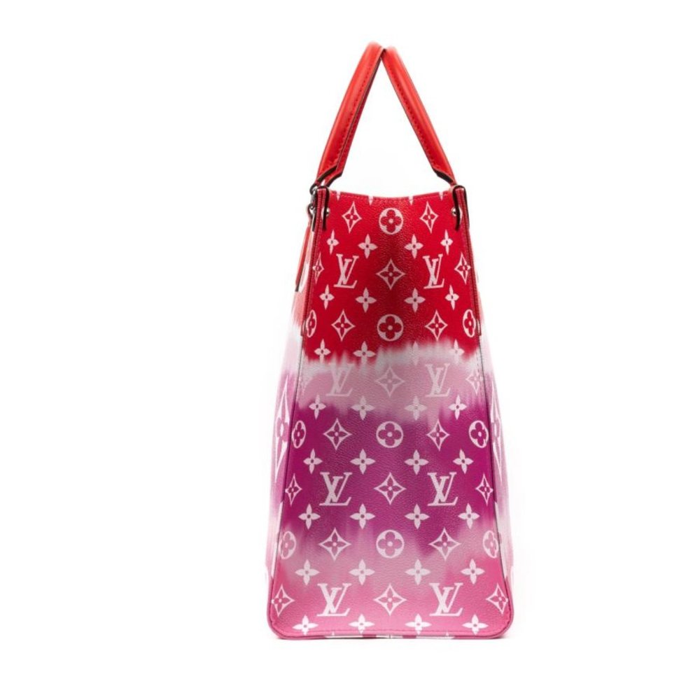 Auc Louis Vuitton Monogram Giant Escale OnTheGo GM 2WAY Bag Rouge SD0290 - Picture 6 of 15